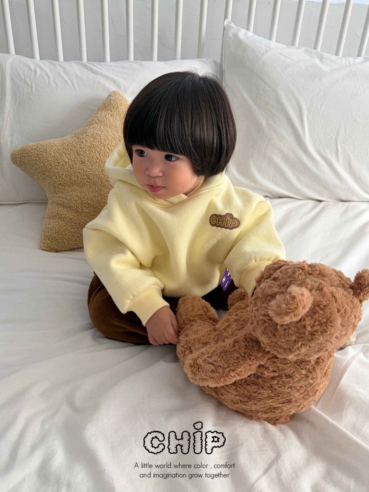 チップ / CHIP / 刺繍フードトレーナー / 韓国子供服 / キッズ / 26winter *1~5*