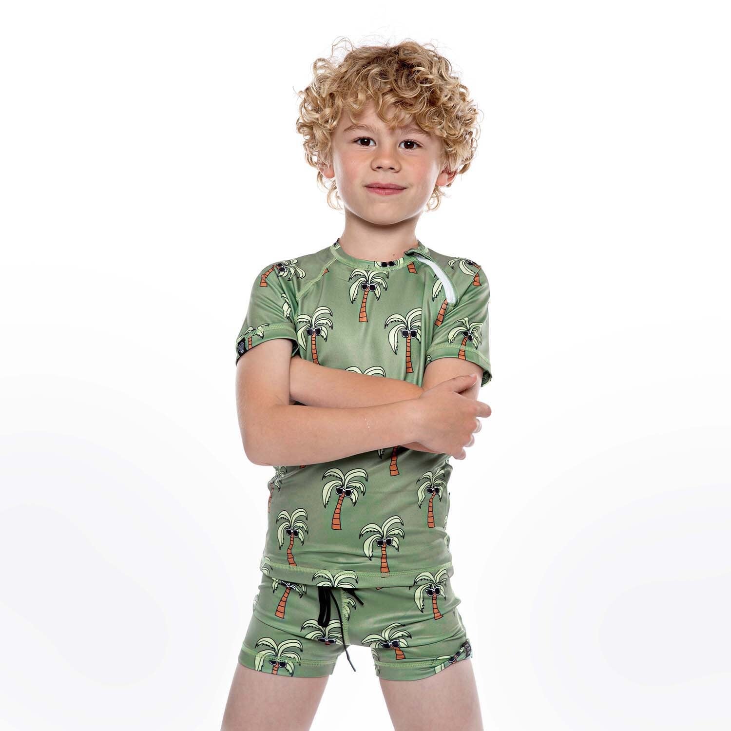 BEACH&BANDITS / PALM ISLAND TEE ヤシの木 ラッシュガード