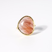 【11号】レッドルチルクォーツ リング