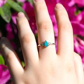 ブラジル産 パライバトルマリン GIA鑑別書付属 リング 0.31ct D0.08ct pt900