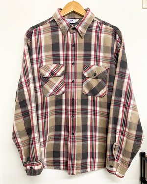 80sDakota Heavy Flannel Check Shirt/XL