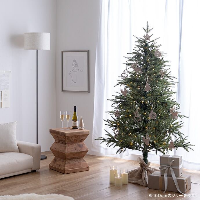 オーナメントセット】Abete 高さ150cm クリスマスツリー+オーナメント