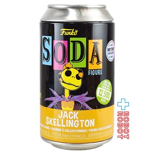 ファンコ SODA ソーダ缶 ナイトメアー・ビフォア・クリスマス ジャック・スケリントン ビニールフィギュア 未開封 ホットトピック限定