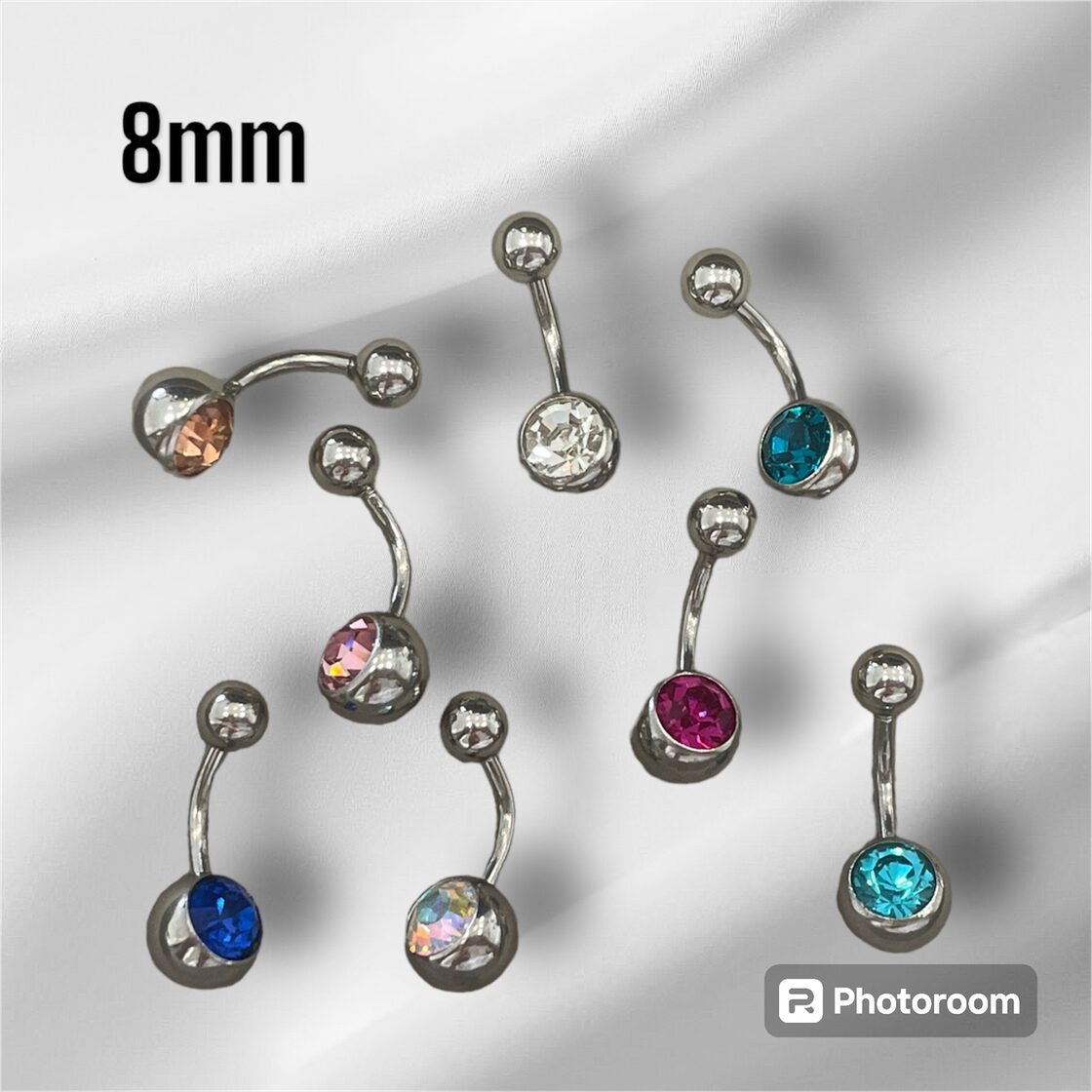 へそピアス ストーンチャーム 8mm | PAY ID