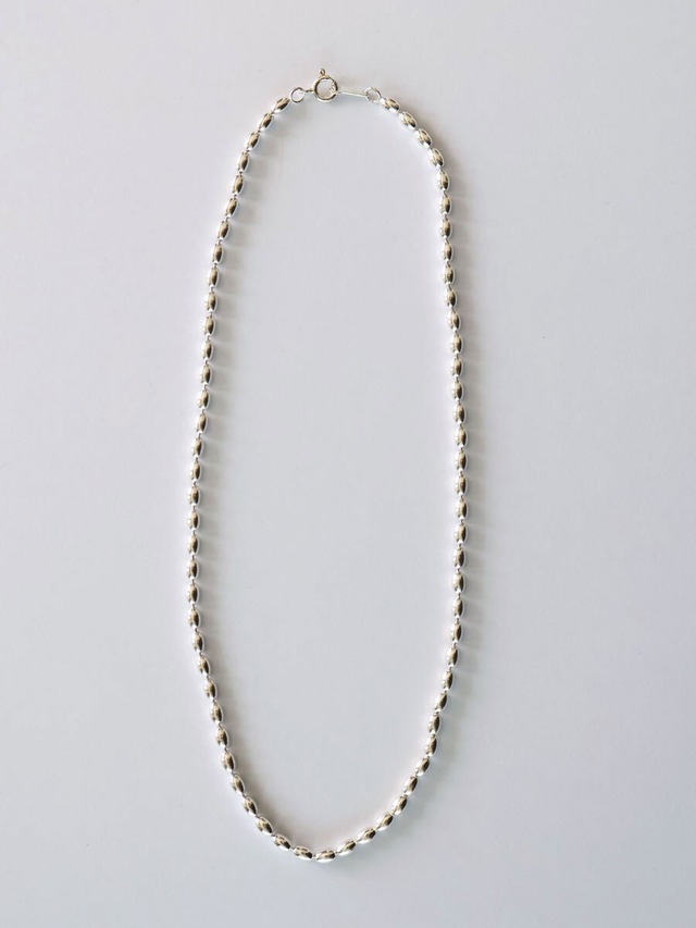 Oval ball chain necklace　