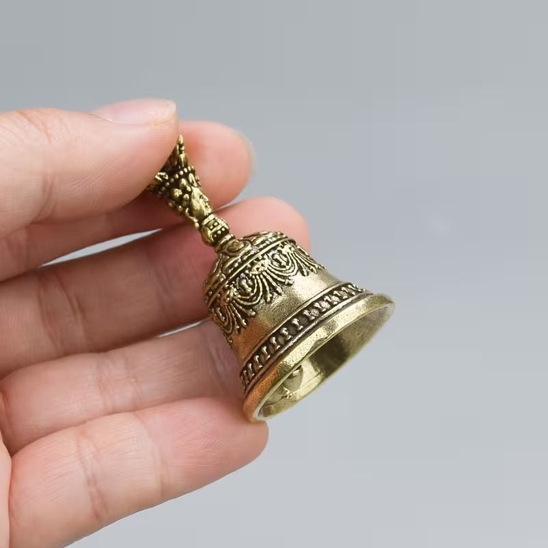 仏教鈴 ミニベル 金属製 ハンドベル 密教法具 仏具 鐘 チベットベル