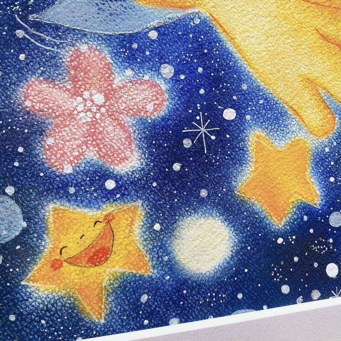 ねこの絵 癒し ホスピタルアート ヒーリング パステル画 ギフト 歓迎