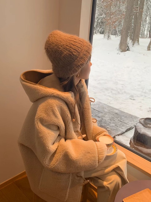 (予約) ounce / Powder hoodie duffle mustang coat