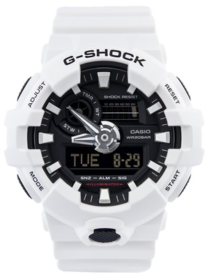 CASIO カシオ G-SHOCK G-ショック アナデジ ダイナミックなスタイリング GA-700-7A ホワイト 腕時計 メンズ