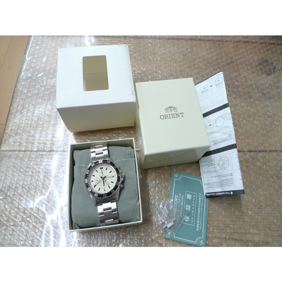 ☆保証あり☆ORIENT オリエント TT11-C1-B クロノグラフ 稼動品 メンズ