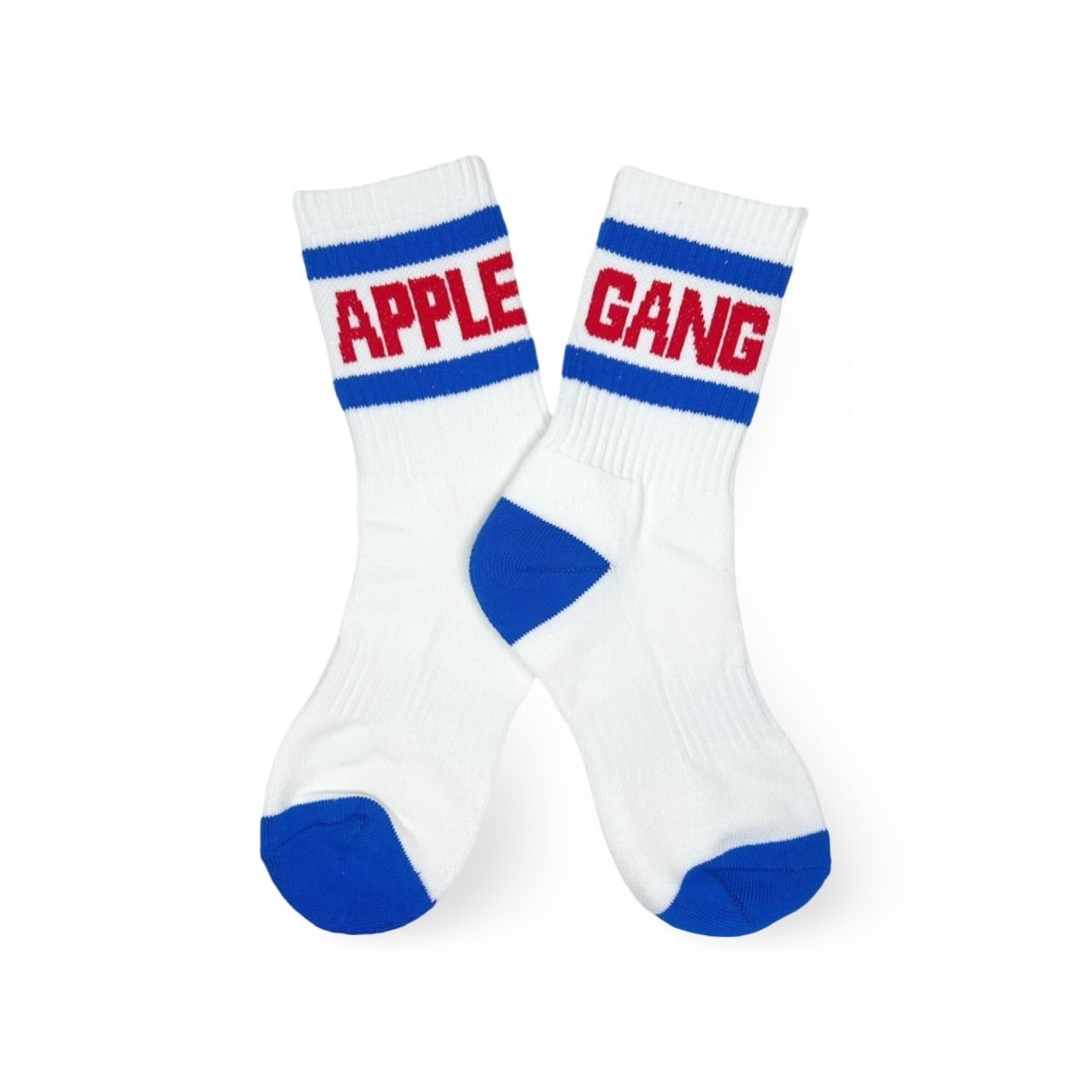 アシンメトリーソックス2 レッド×ブルー WH | APPLEGANG