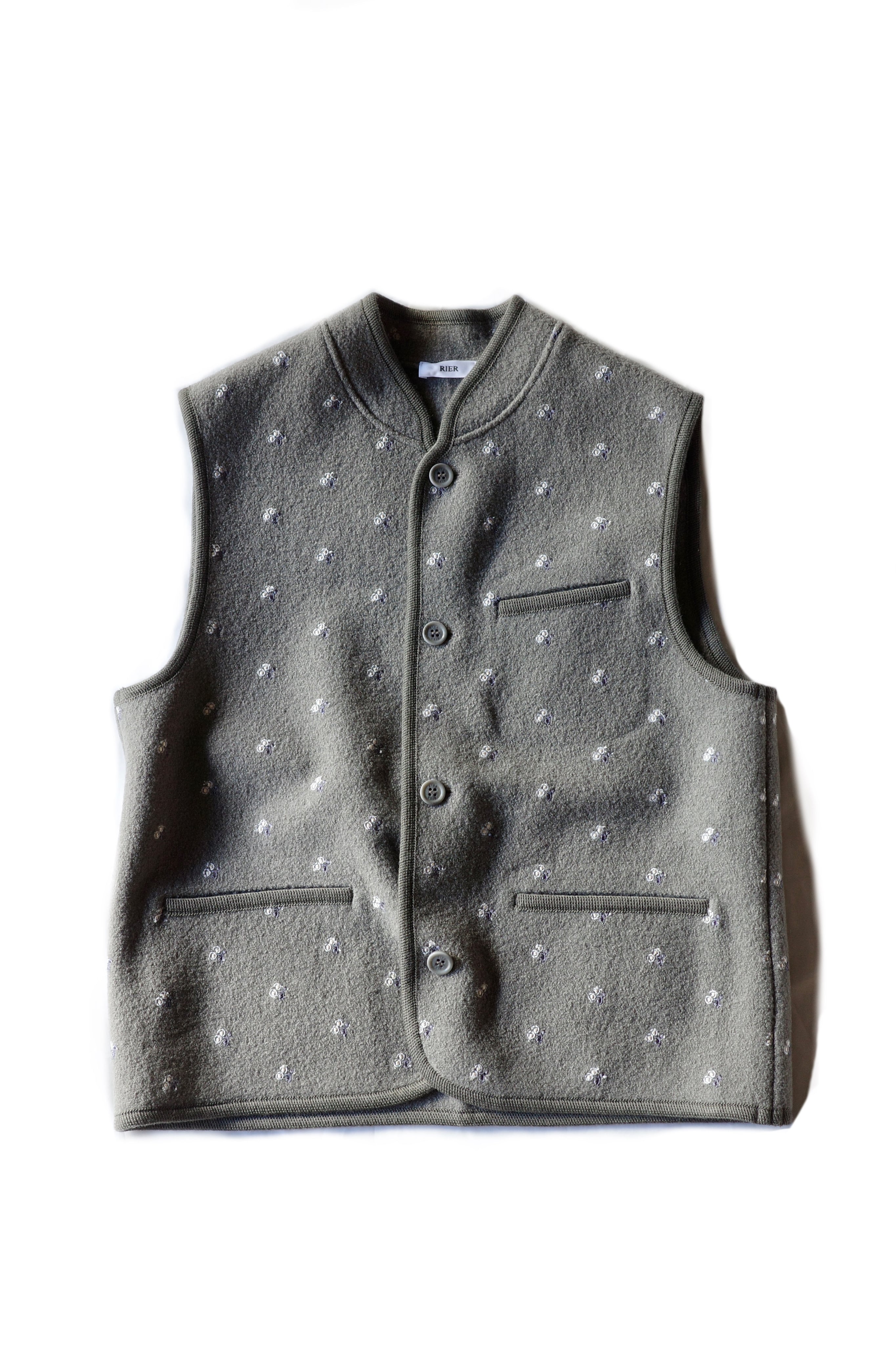 RIER【WALKER GILET -CAMOSCIO FLOWERS DENSE- 】 | lloomm