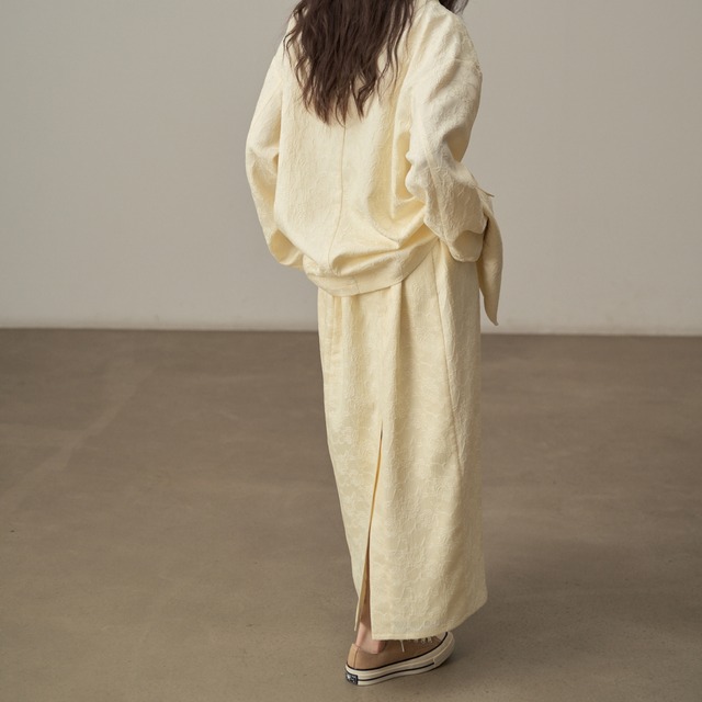 jacquard i-line long skirt L0284