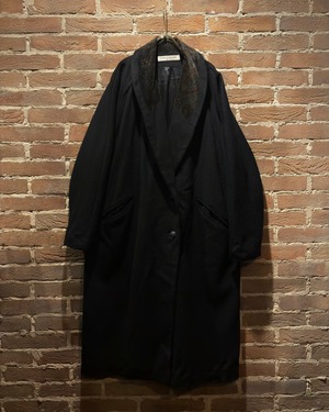 【Caka act3】“DONNY BROOK” Paisley Pattern Velvet Switching Design Vintage Coat