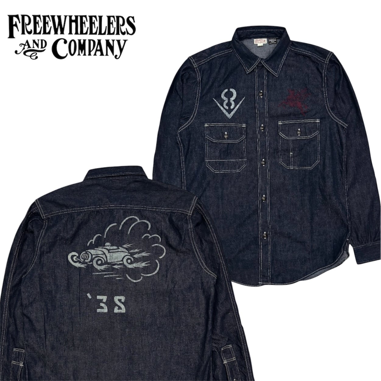 23日迄の限定価格　新品　フリーホイーラーズのスターストライプカバーオール 中古・古着通販】FREEWHEELERS (フリーホイーラーズ) ウォバッシュ