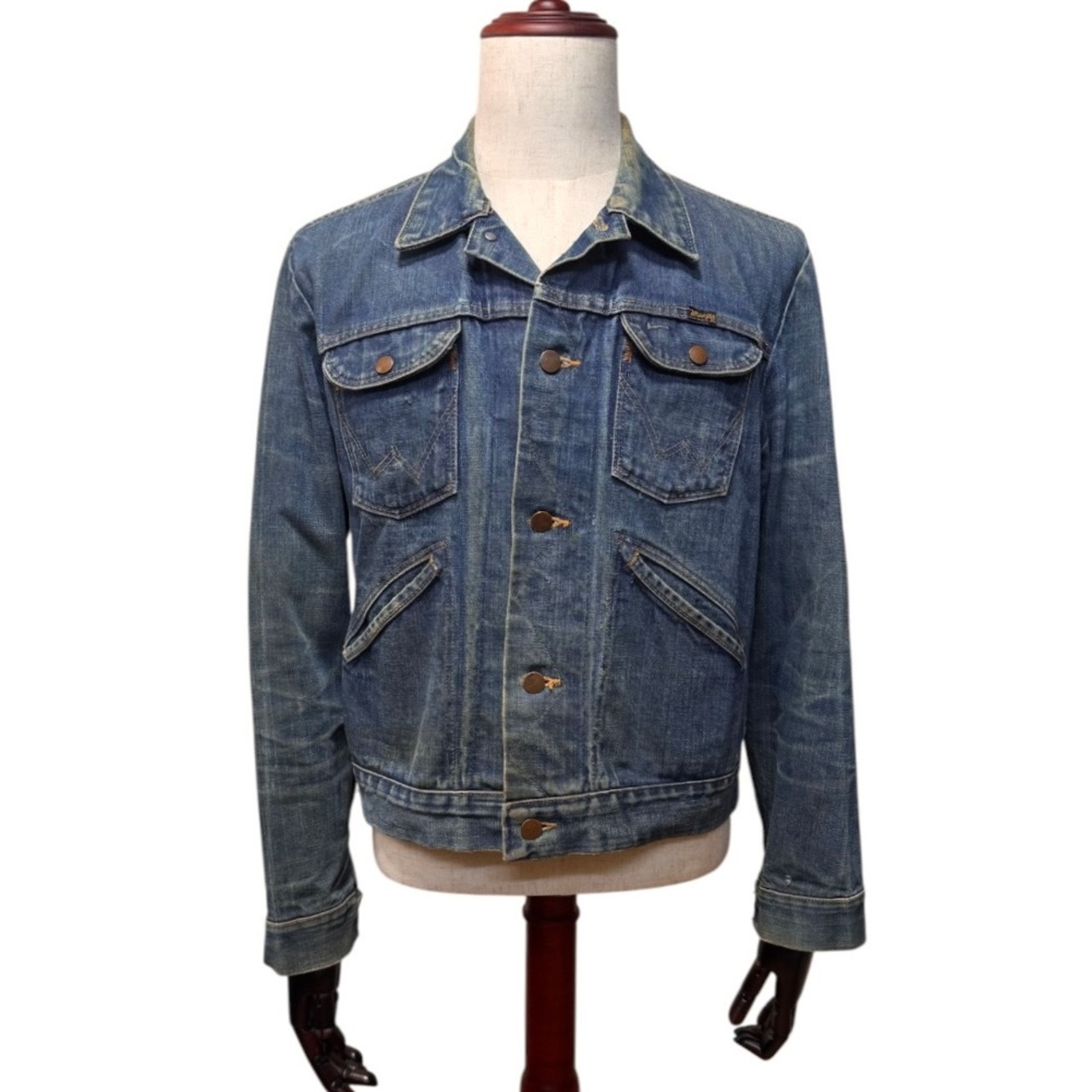 雰囲気系 Wrangler 70s USA製 ビンテージ 124MJ デニムジャケット 