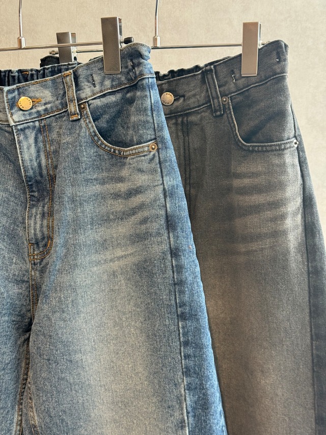 side shading straight denim