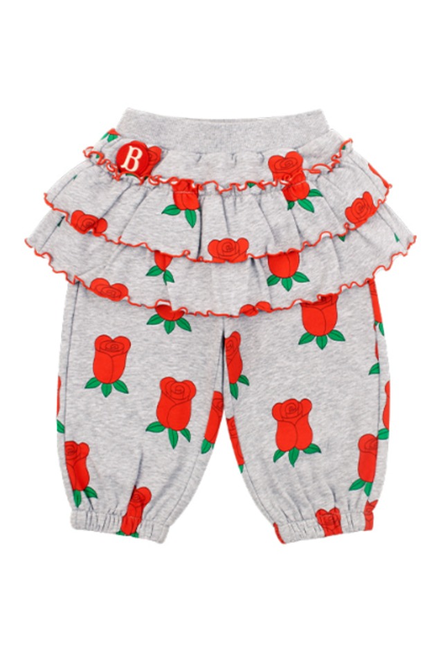 [BEBE DE PINO] All over rose baby flounce skirt sweatpants 正規品 韓国ブランド 韓国ファッション 韓国代行 韓国通販 ベベドピノ bebedepino 日本 店舗 韓国 子供服