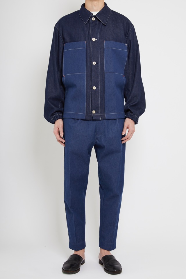 BEMBERG WOOL DENIM JACKET - INDIGO