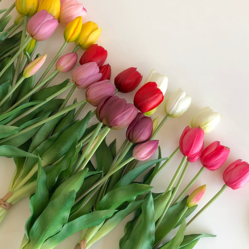 High Quality Artificial Flower Tulip 8colors チューリップ 造花 リアル 韓国 インテリア 雑貨 Tokki Maeul トッキマウル 韓国雑貨通販サイト