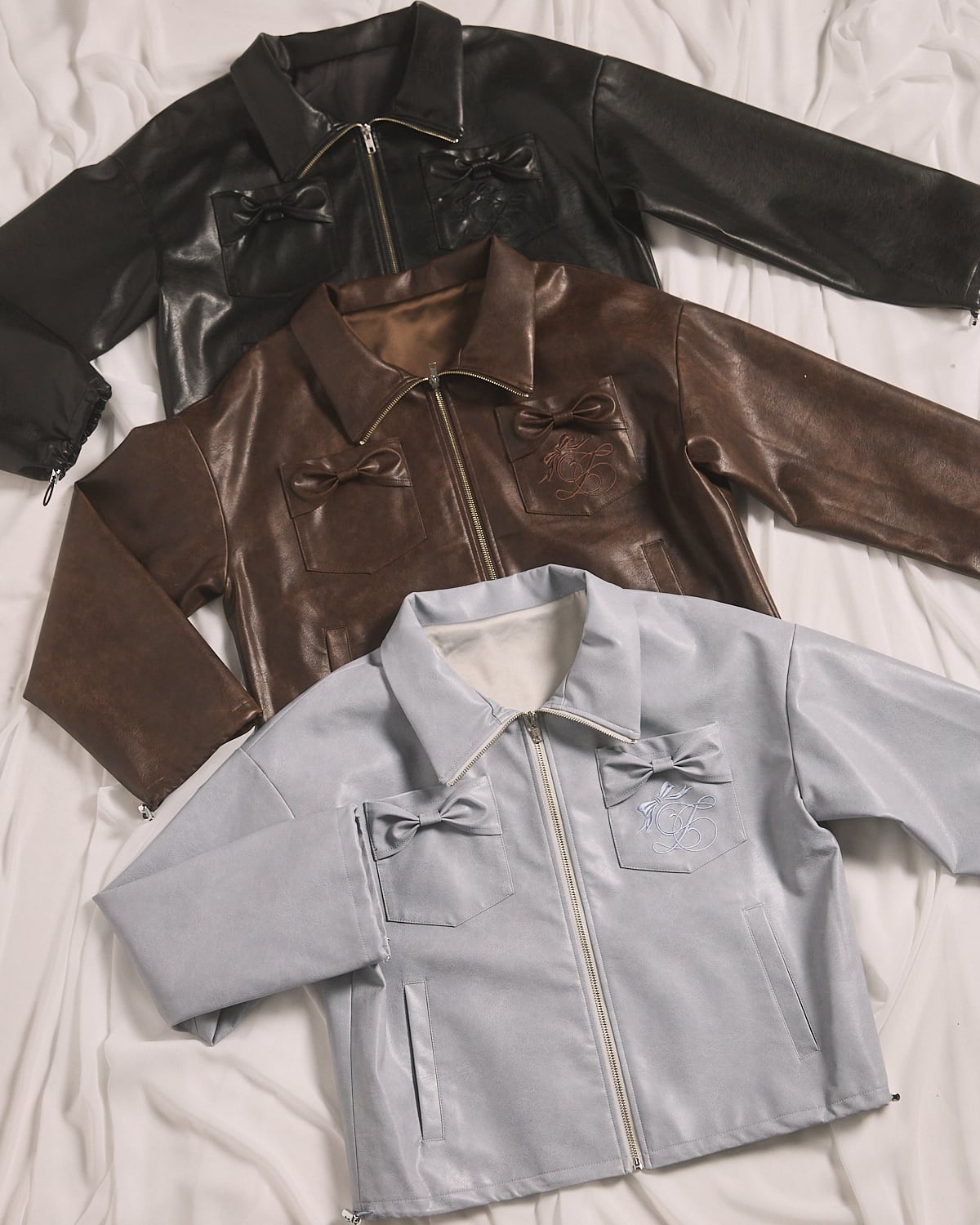 lilLilly レザージャケット S/S フェイクレザーリボンジャケット | lilLilly official webstore