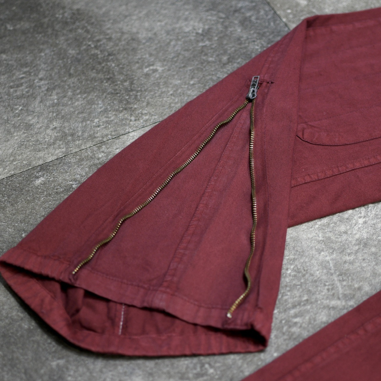 Italian army combat pants type burgundy