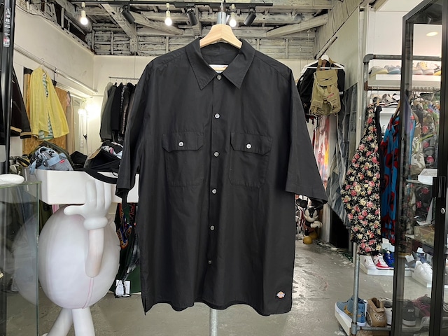 SOPH × DICKIES BAGGY CHAMBRAY WORK SS SHIRT BLACK LARGE SOPH-210102 91046