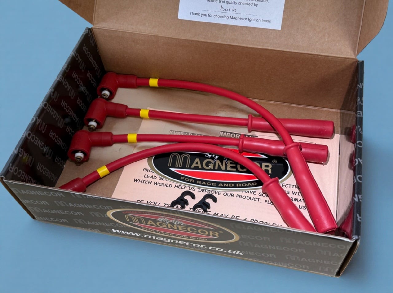 【高品質】ABR-MAGNECOR RED85ハイパフォーマンス プラグコードSET 1997〜以降【JAPAN-SPECカスタム】パーツNo : ABR-MA8597-RED4 ( ref. GHT289 GHT289L )