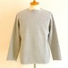 Hanging Knitting Plain Stitch Fabric Cut-Off Big 9/S Tee　 Tsurimoku Gray