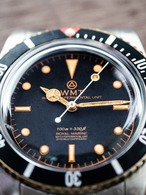 WMT WATCHES Sea Diver – All Aged With Brass Bezel / Black Dial Edition