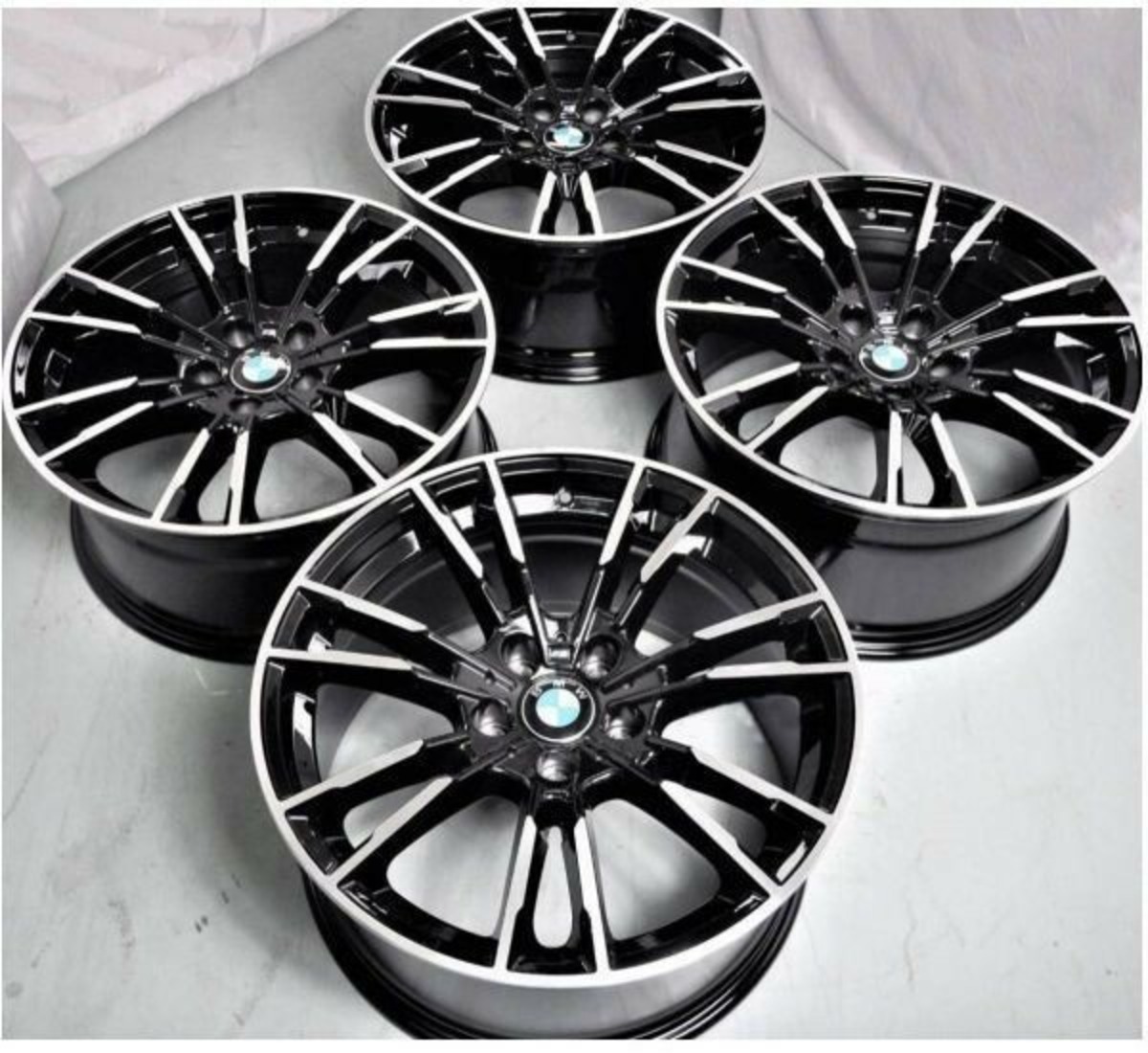 7072009)激安社外アルミホイールMAK19インチBMW取り外し4本セット 
