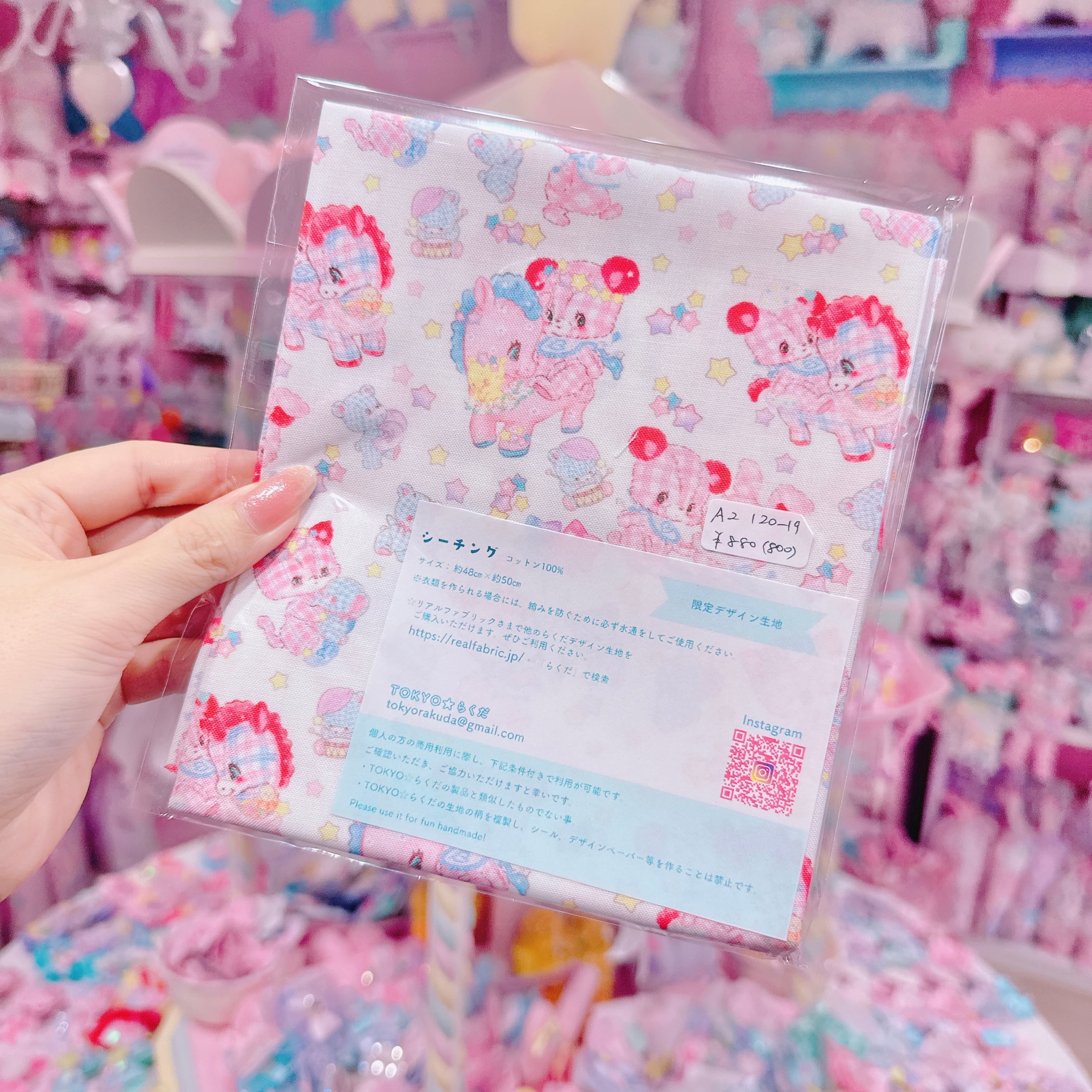 【A2】120-19シーチング生地約48×50cm