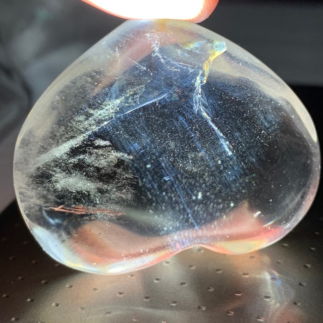 25.天使の梯子☆水晶☆エンジェルラダー 珍しいハートモチーフ♪