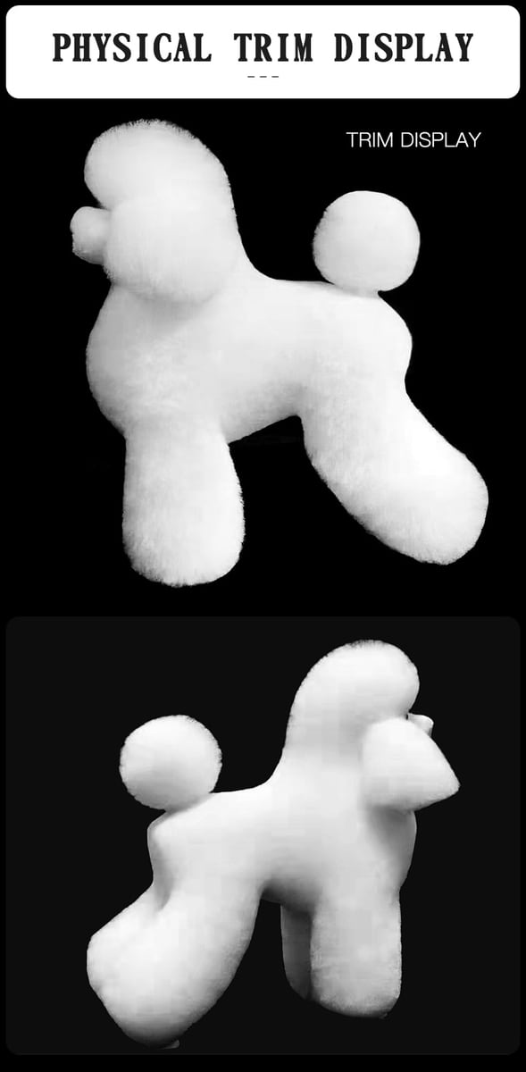 モデルドッグ ヘアー付き プードル テディー ビション 犬 カットモデル