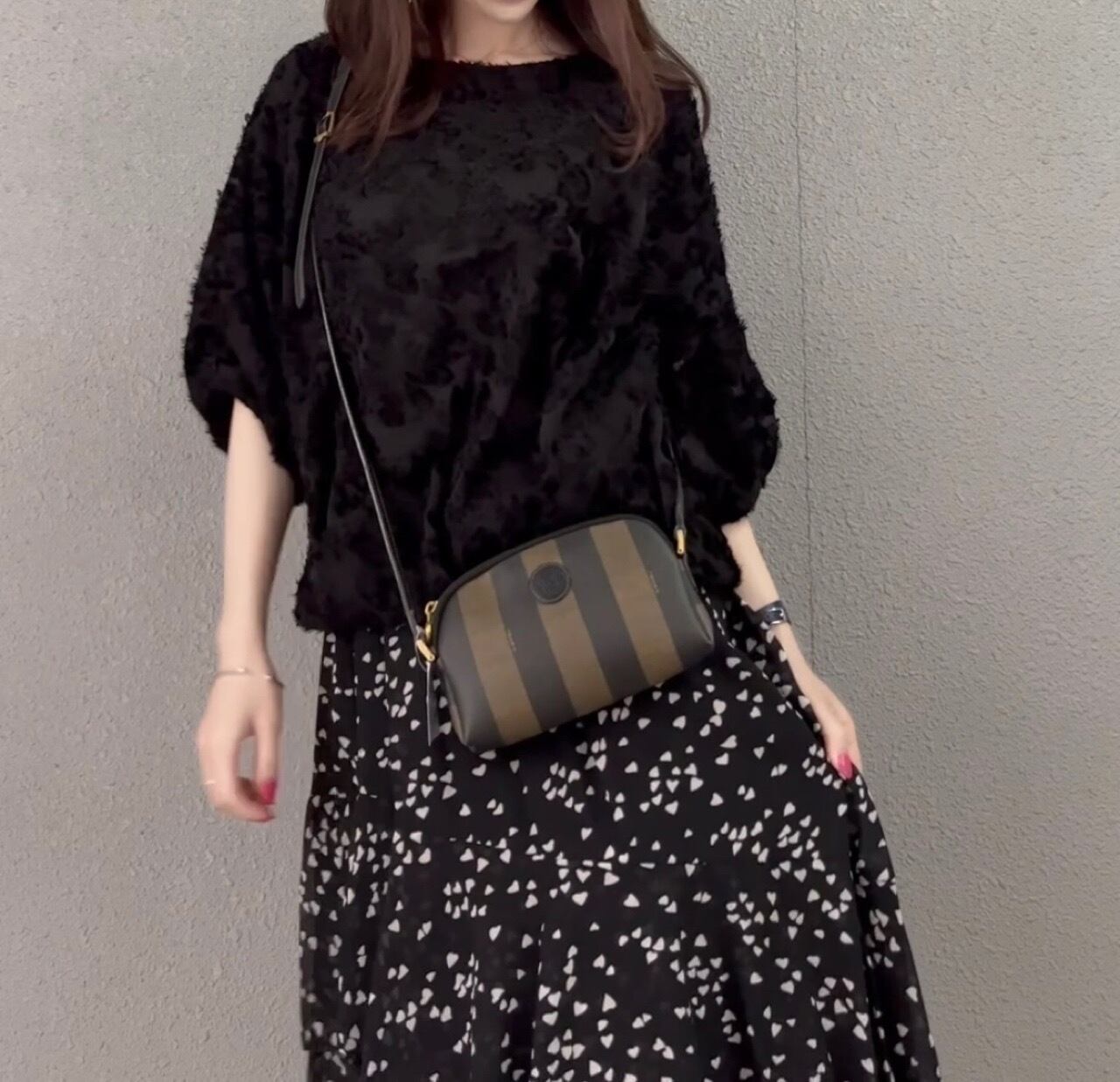 FENDI ペカン柄 ショルダーバッグ フェンディ shoulder bag leather ...