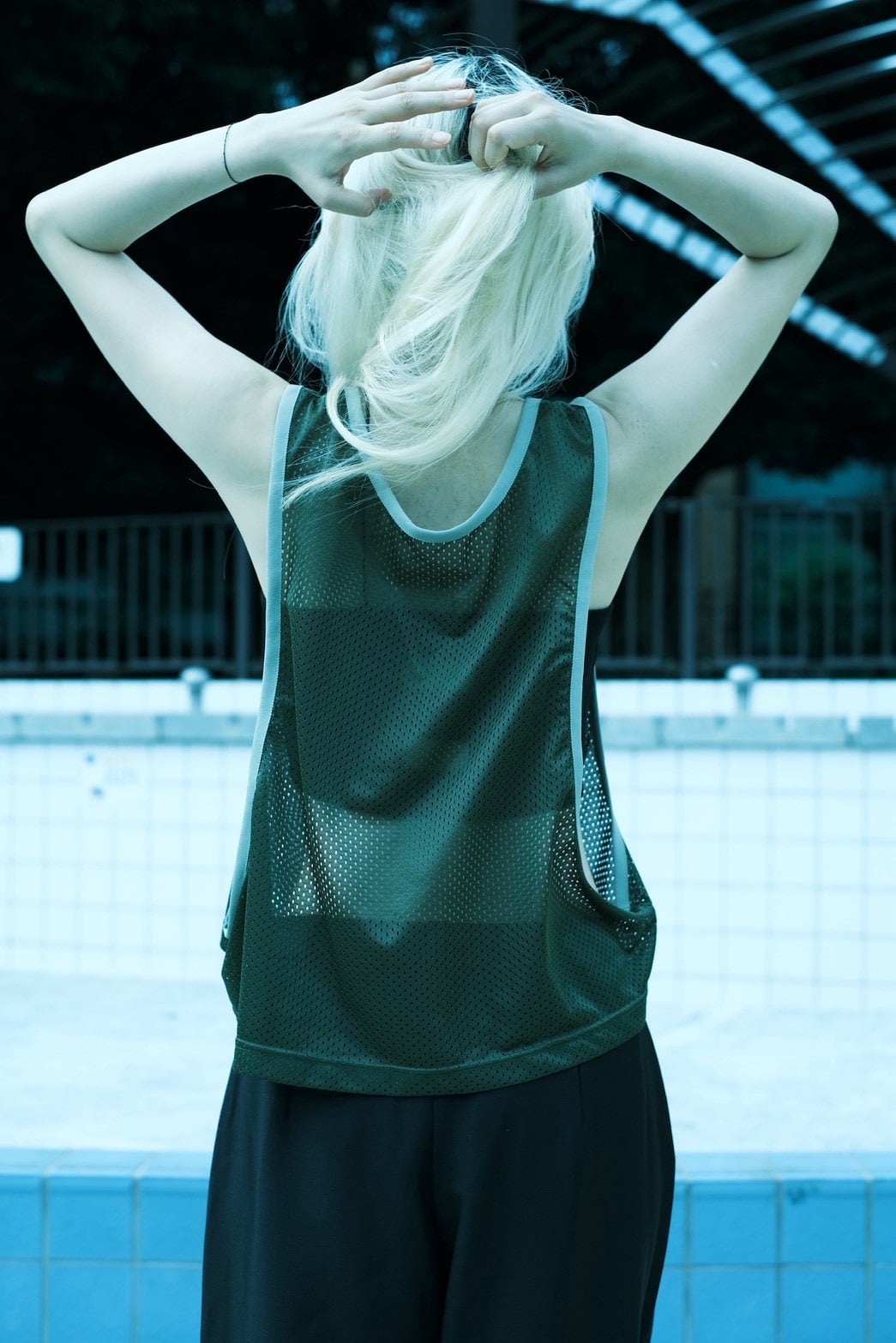 LILLY DEL SALONE × MOON TREE  PLANET [MESH SHORT TANK]