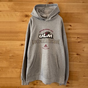 【adidas】カレッジ ルイジアナ・モンロー大学 ULM プリント スウェット パーカー アディダス US古着