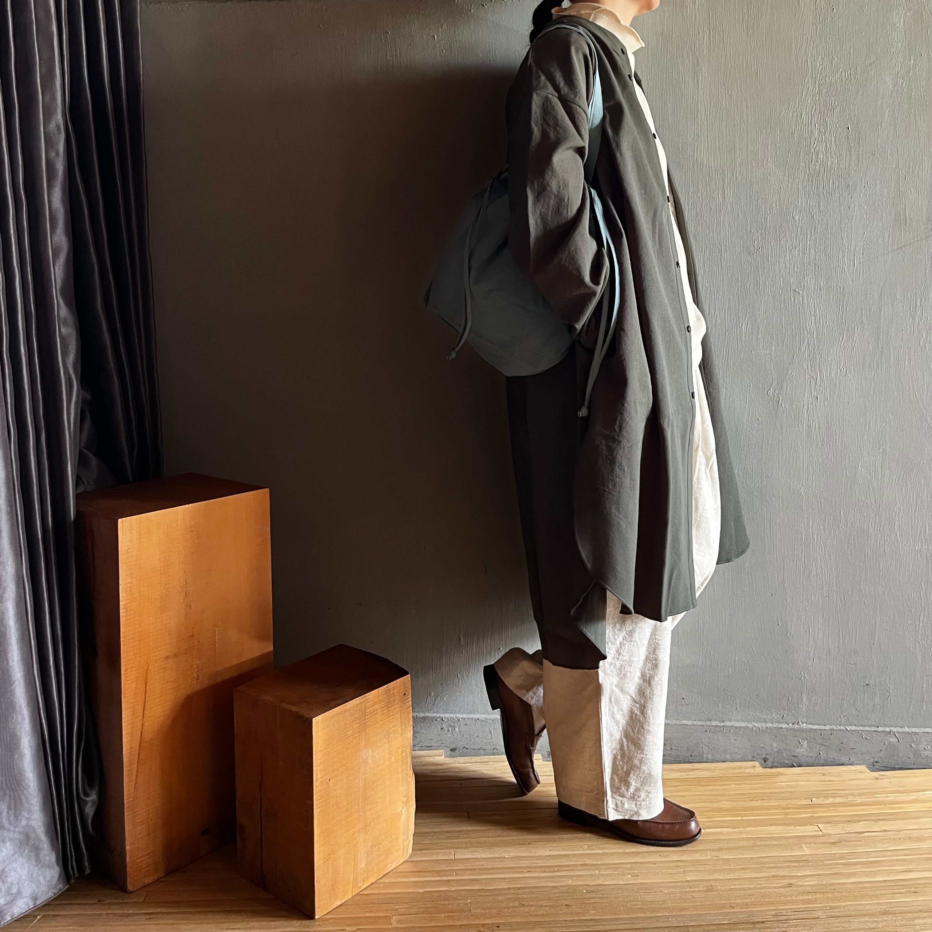 MITTAN｜絹綿麻ジャガードパンツ PT-90 生成 | CORNER_122