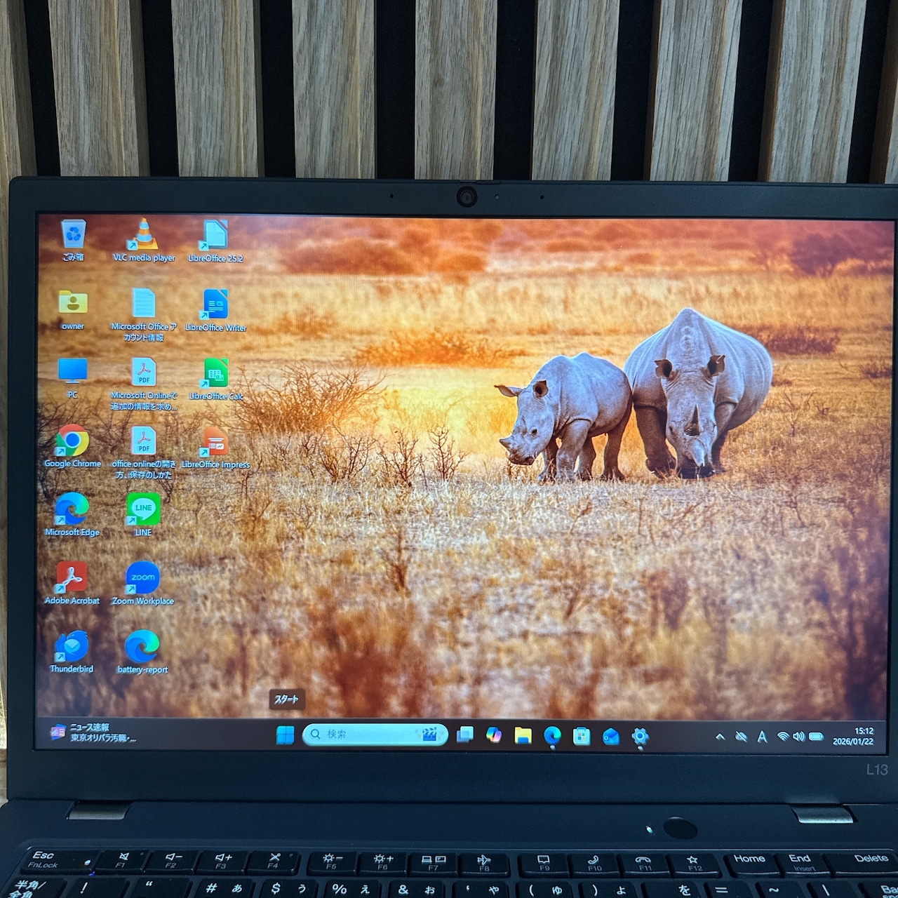 『準美品2023年モデル』Lenovo ThinkPad L13 第13世代 メモリ16GB SSD256GB ノートパソコン