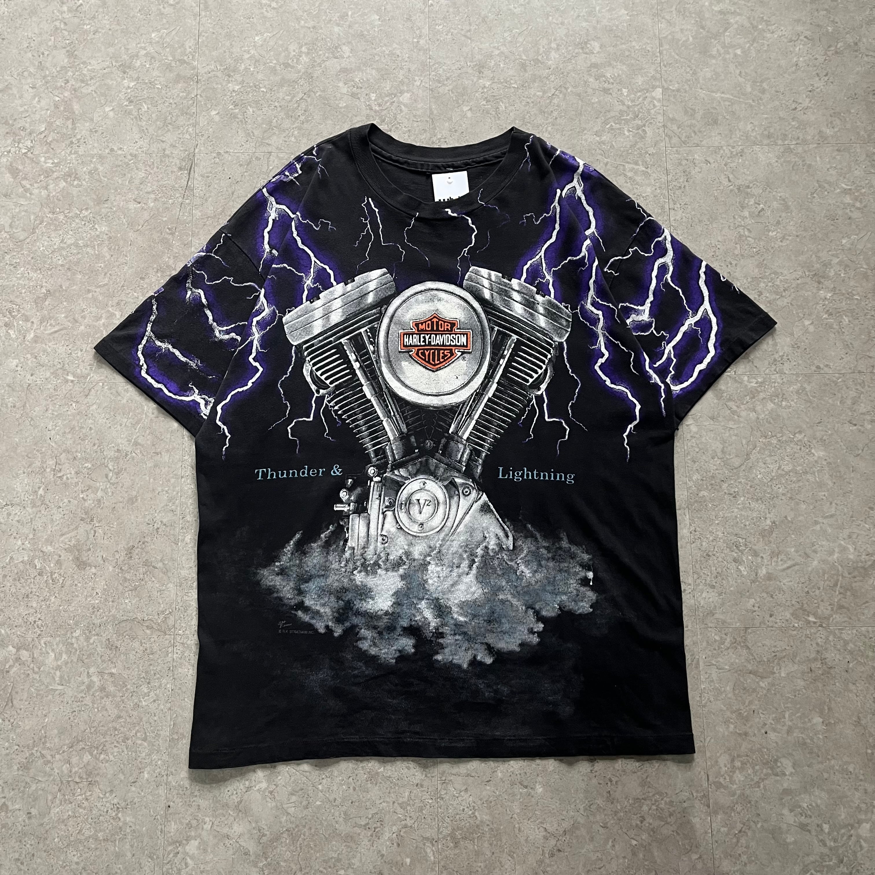 1990s AMERICAN THUNDER "Thunder & Lightning" T-shirt【仙台店】