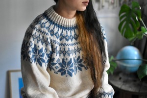 70‘s-vintage  “Nordic knit sweater“ made in  Norway“