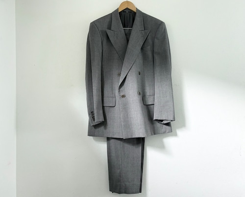 90s VALENTINO UOMO Wool suit GRAY MADE IN ITALY