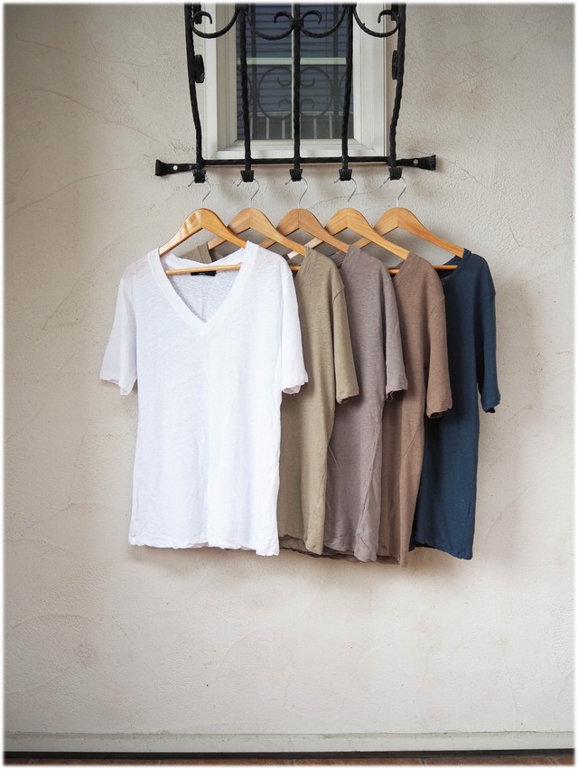 Linen V Tee《5colors》20383021