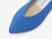 pointed-RECTANGULAR / METALLIC BLUE