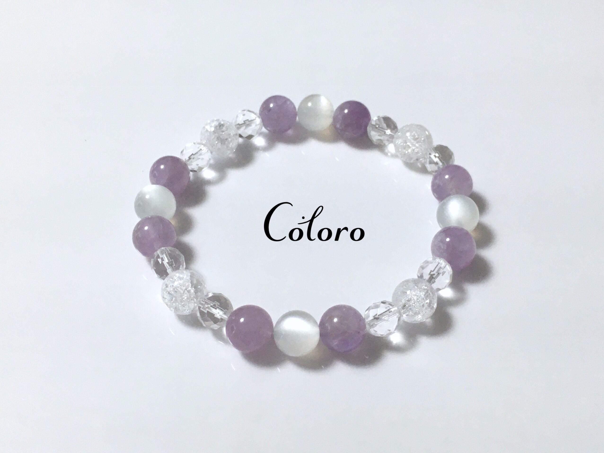 ☆ムーンストーン・ラベンダーアメジスト・クラッククリスタル