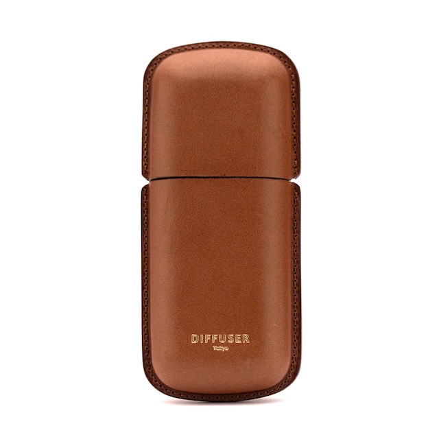 DIFFUSER WETFORMING LEATHER EYEWEAR CASE BROWN