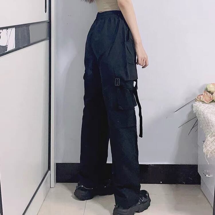韓国レディースファッション】長さが選べるイージーカーゴパンツ