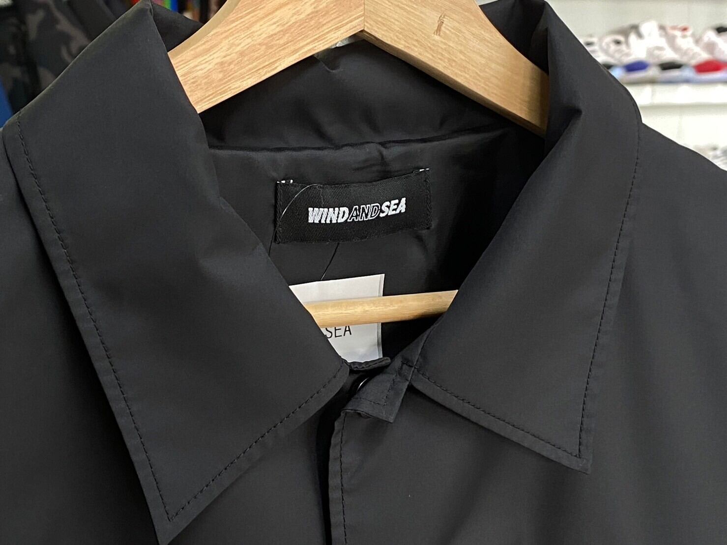 WIND AND SEA × UMBRO COACH JACKET BLACK MEDIUM WDS-C-UMB-23-Q3-01 