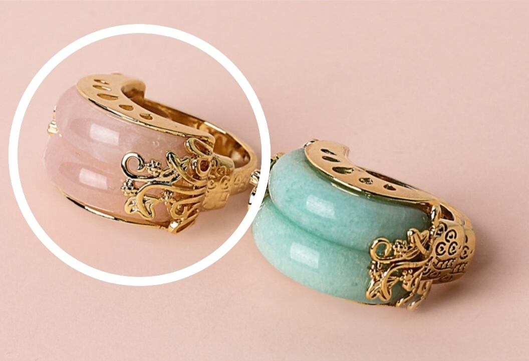 韓国 天然石 指輪 ポジャギラッピング メドゥプストラップ Minhui