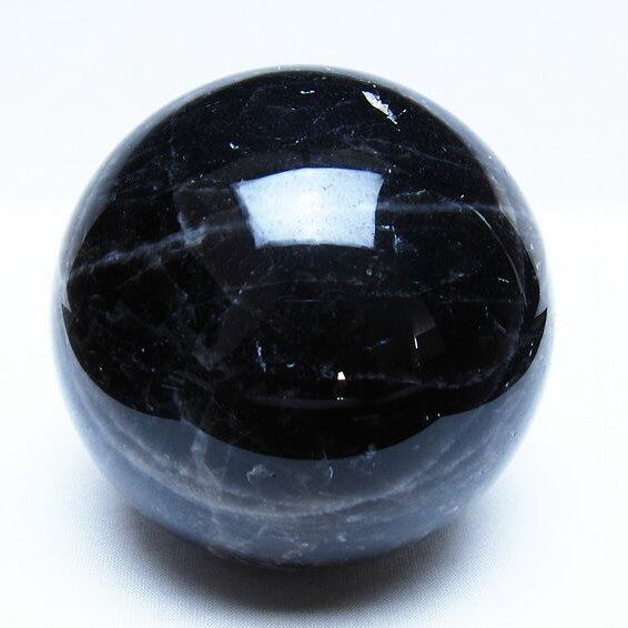 1.2Kg モリオン 黒水晶 丸玉 94mm スフィア 一点物 151-9299